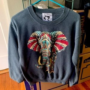 Elephant pullover sweater